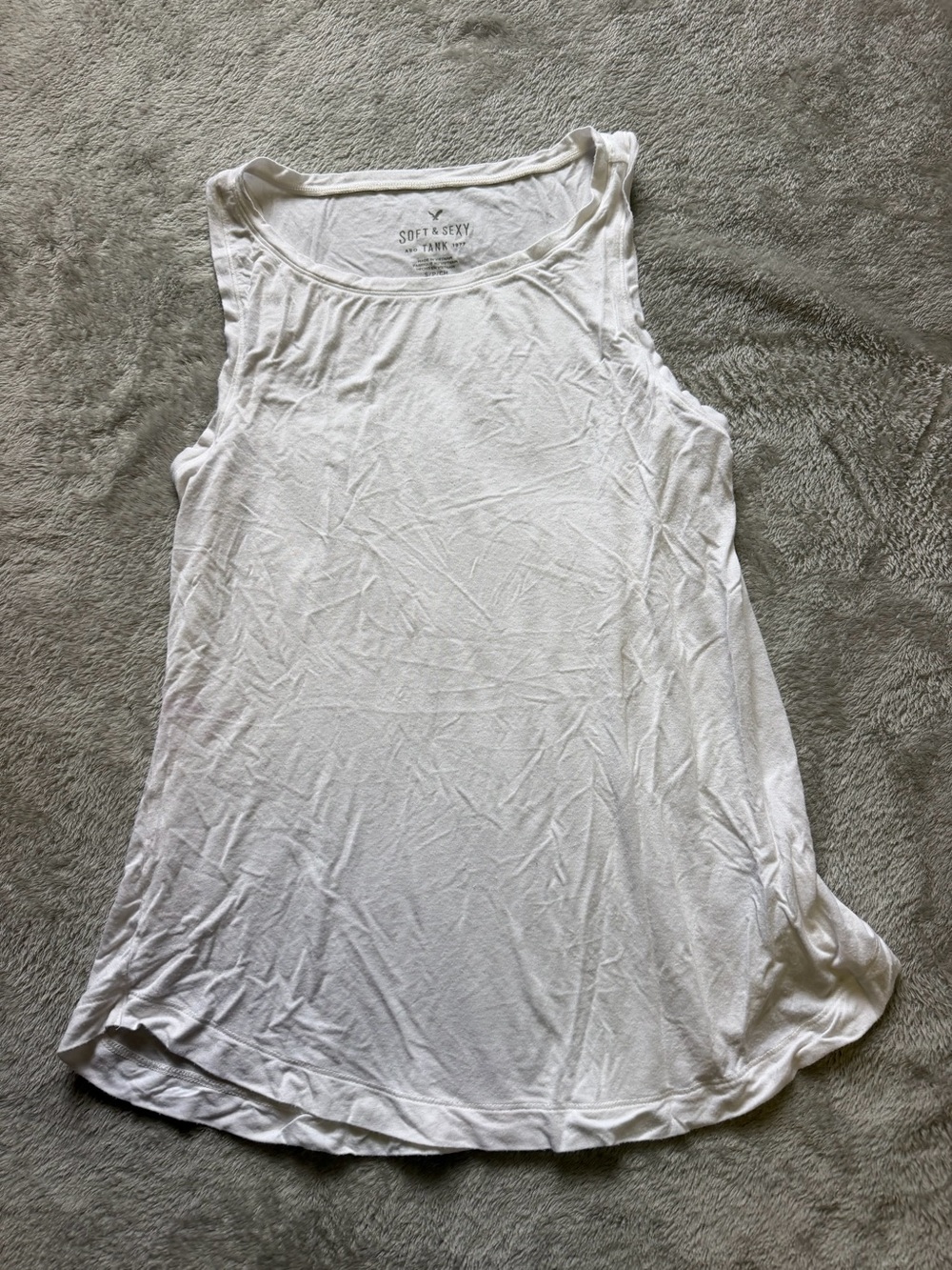 American Eagle Outfitters White Soft & Sexy Tank Top